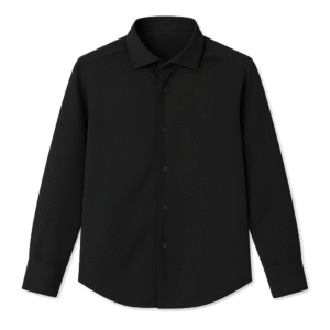 Noir Essential - Black Dress Shirt