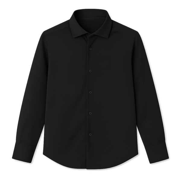 Noir Essential - Black Dress Shirt