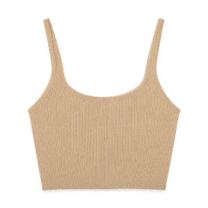 Soleil - Ribbed Knit Crop Top